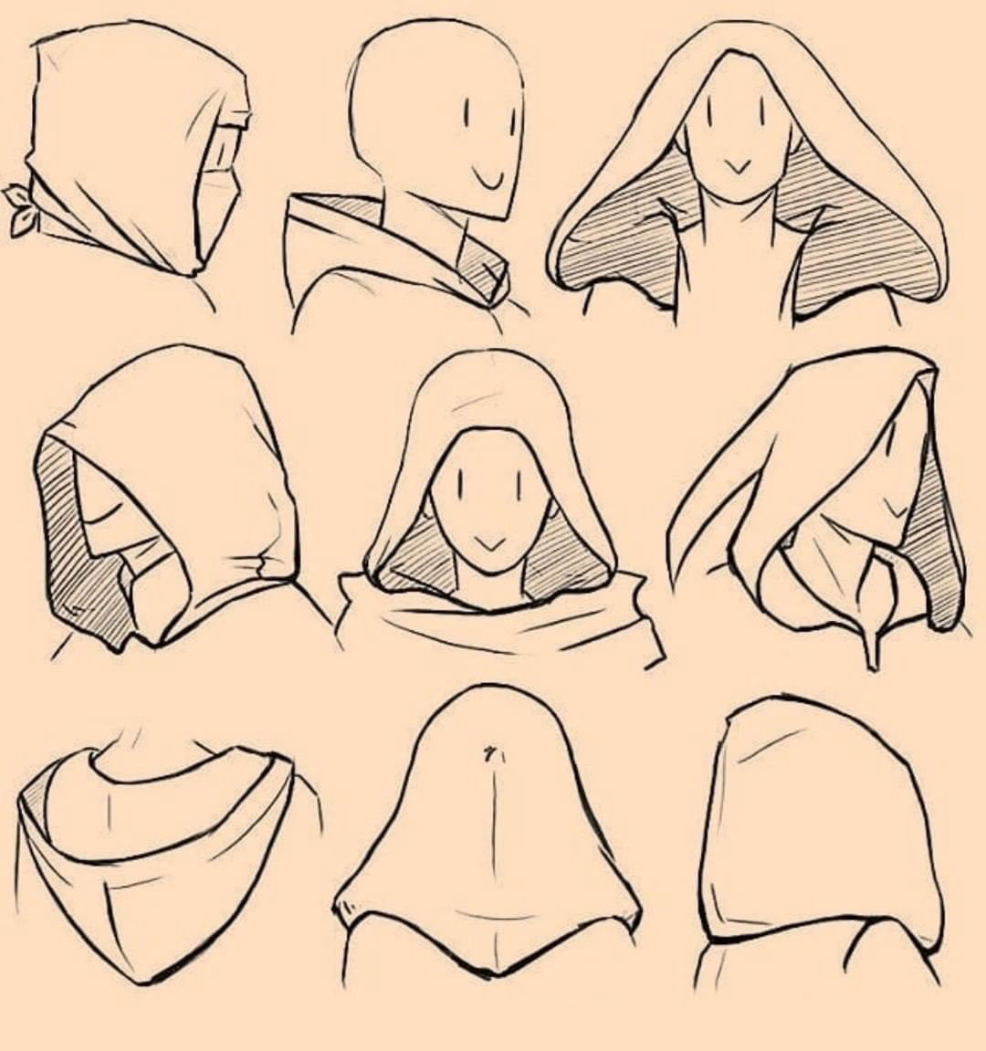 Hood Drawing Reference And Sketches For Artists