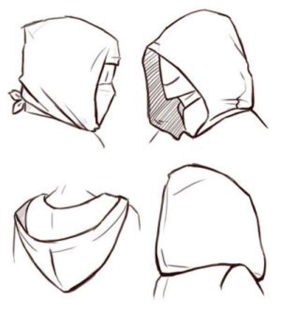 hooded cloak drawing reference - anactorsnote