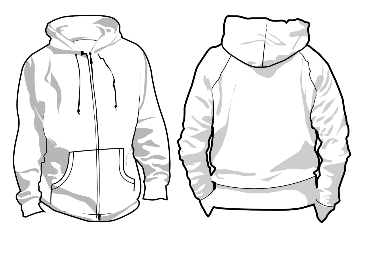 Hoodie drawing reference