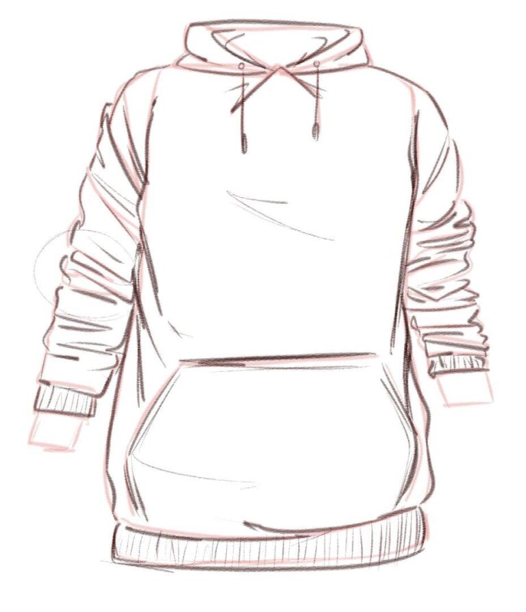 Hoodie Drawing Reference and Sketches for Artists