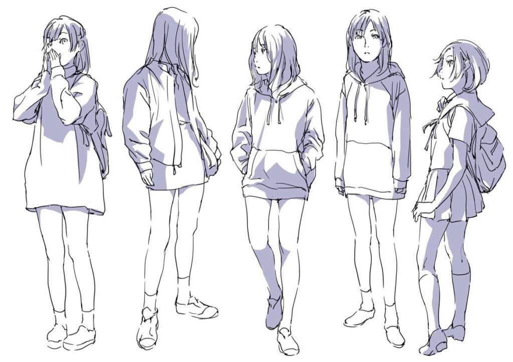 Hoodie Drawing Reference and Sketches for Artists