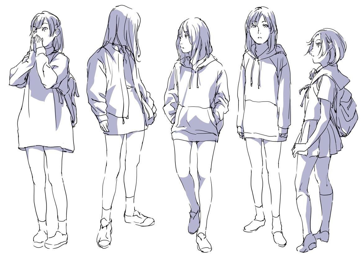 Hoodie Drawing Reference And Sketches For Artists