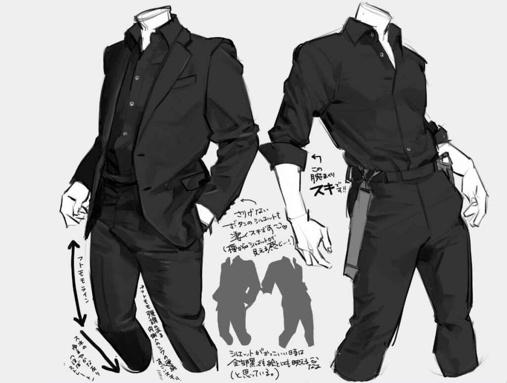 Jacket Drawing Reference and Sketches for Artists