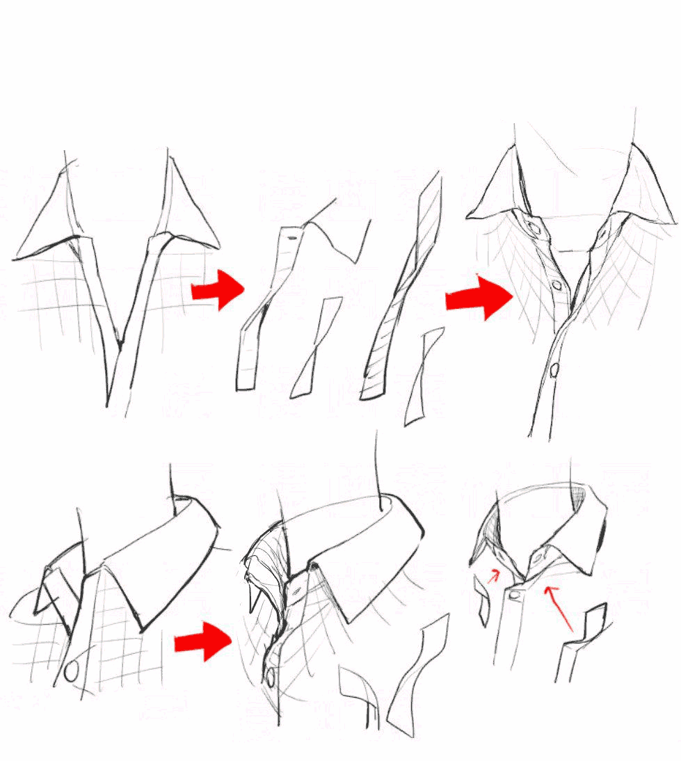 Shirt Drawing Reference and Sketches for Artists.