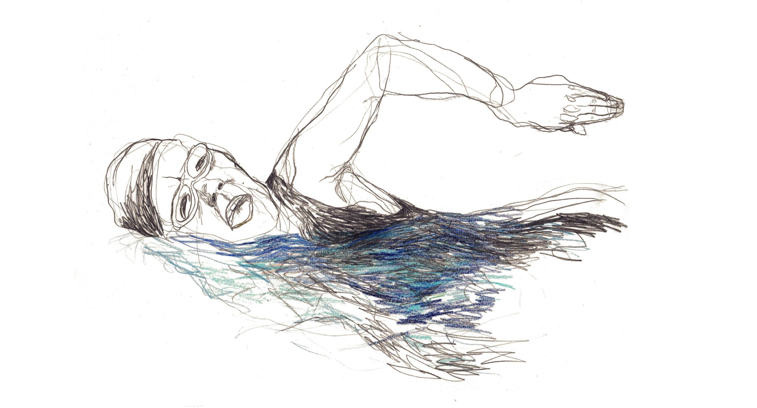 Swimming drawing reference