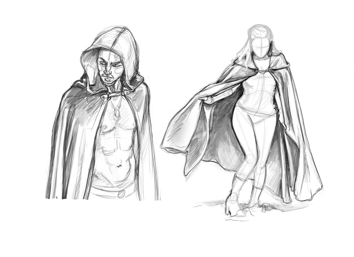 cloak drawing reference