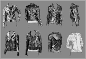 Leather Jacket Drawing Reference and Sketches for Artists