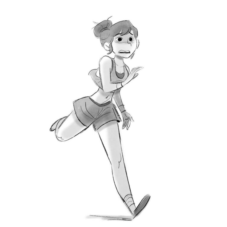 Running Drawing Reference and Sketches for Artists