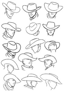 Hat Drawing Reference and Sketches for Artists