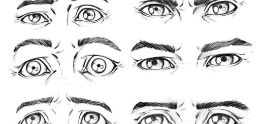 male eyes drawing reference