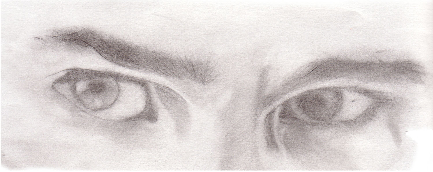 male eyes drawing reference