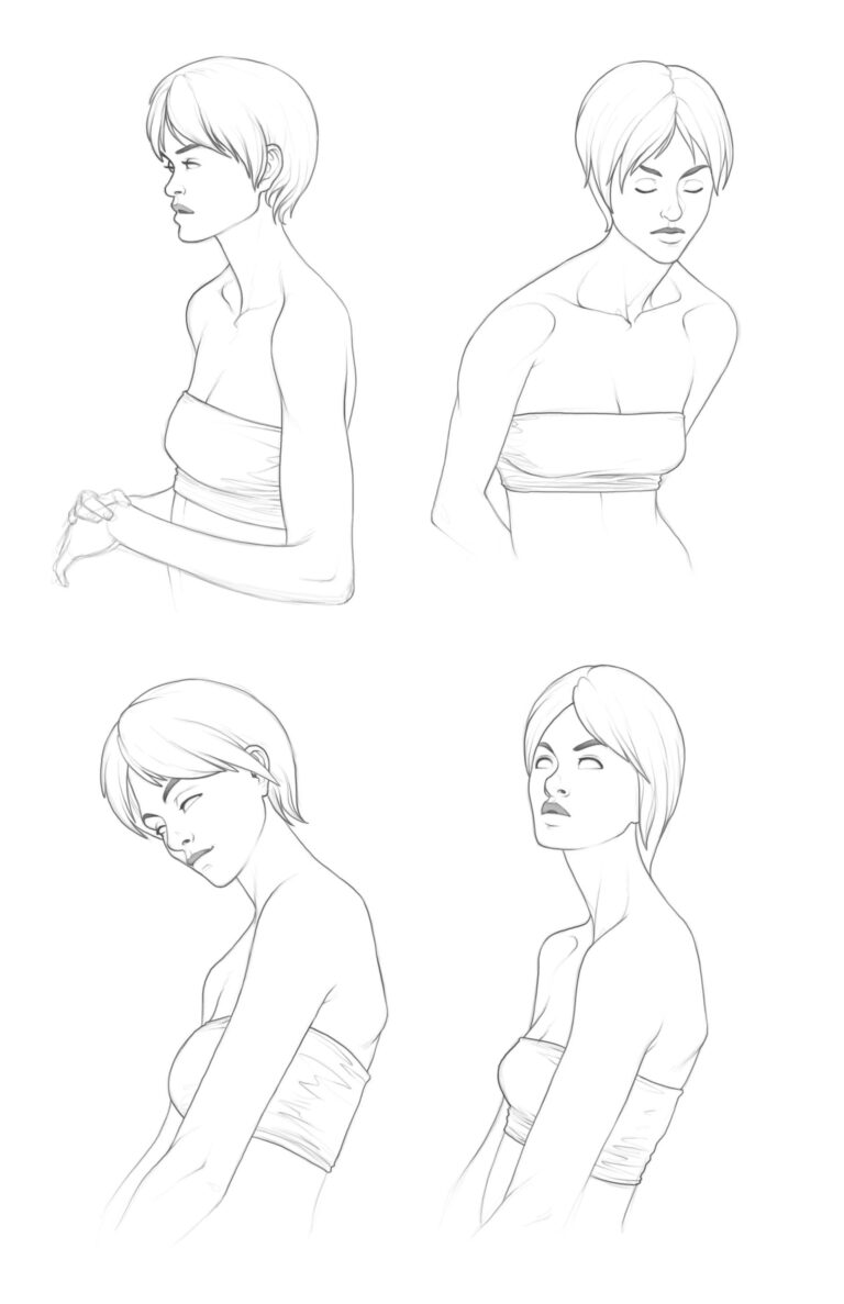 Shoulder Drawing Reference and Sketches for Artists