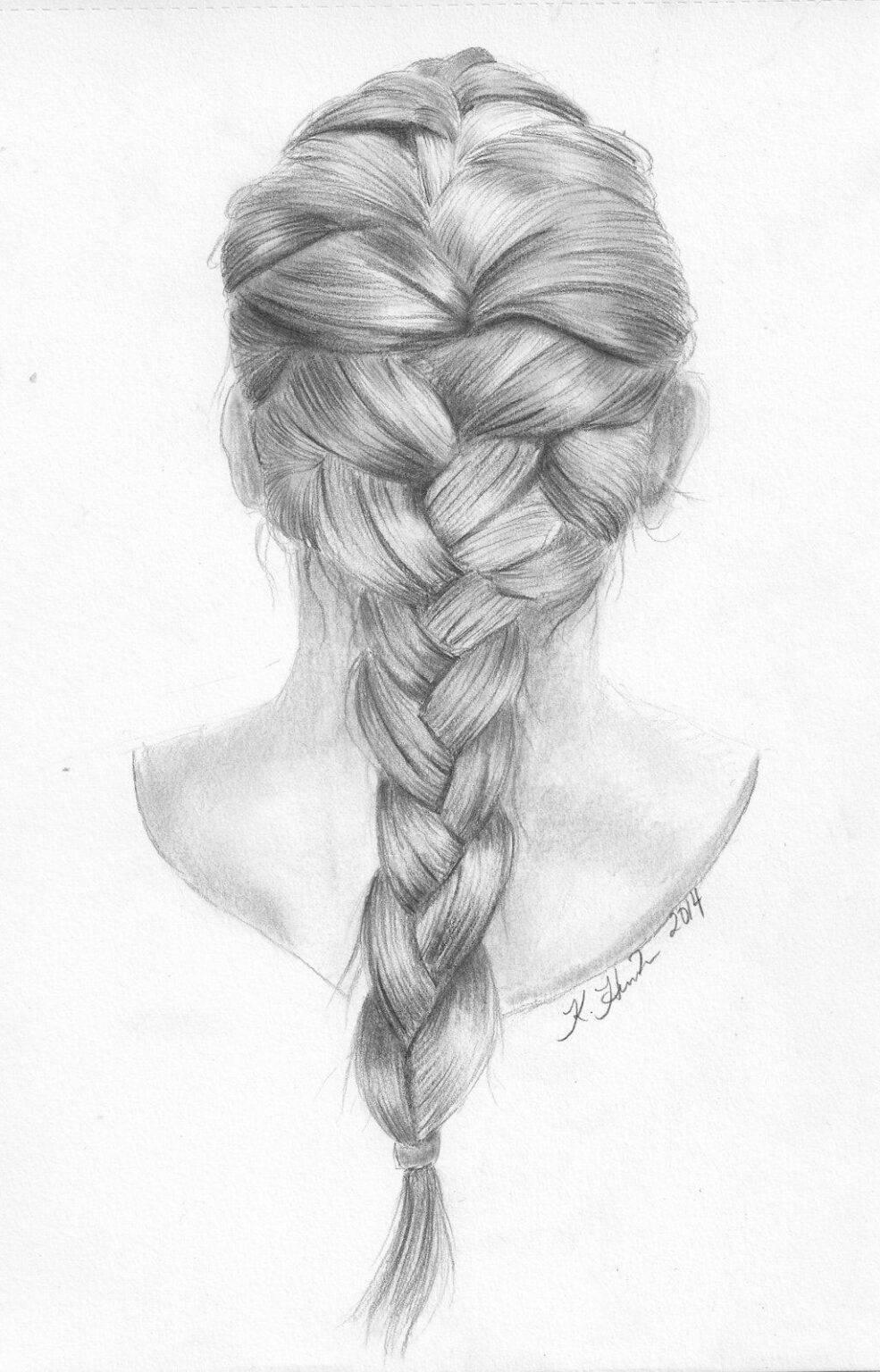 Braid Drawing Reference and Sketches for Artists