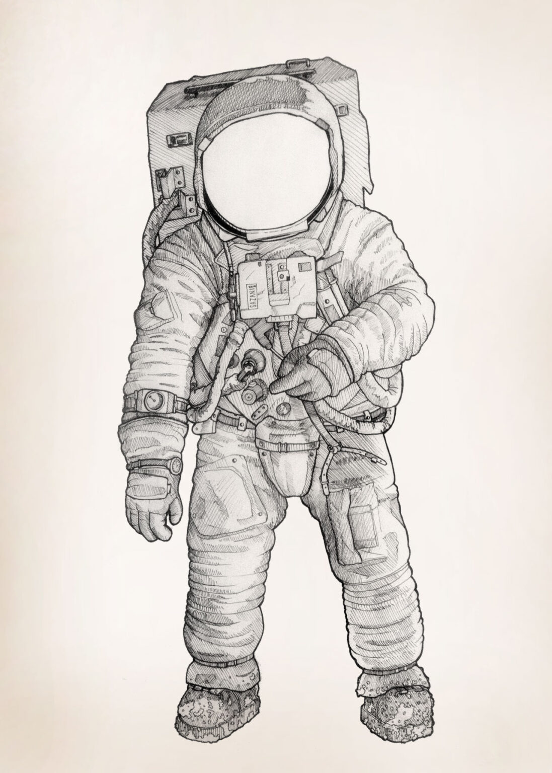 Astronaut Drawing Reference and Sketches for Artists