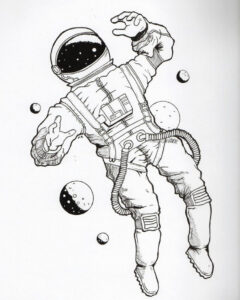 Astronaut Drawing Reference and Sketches for Artists