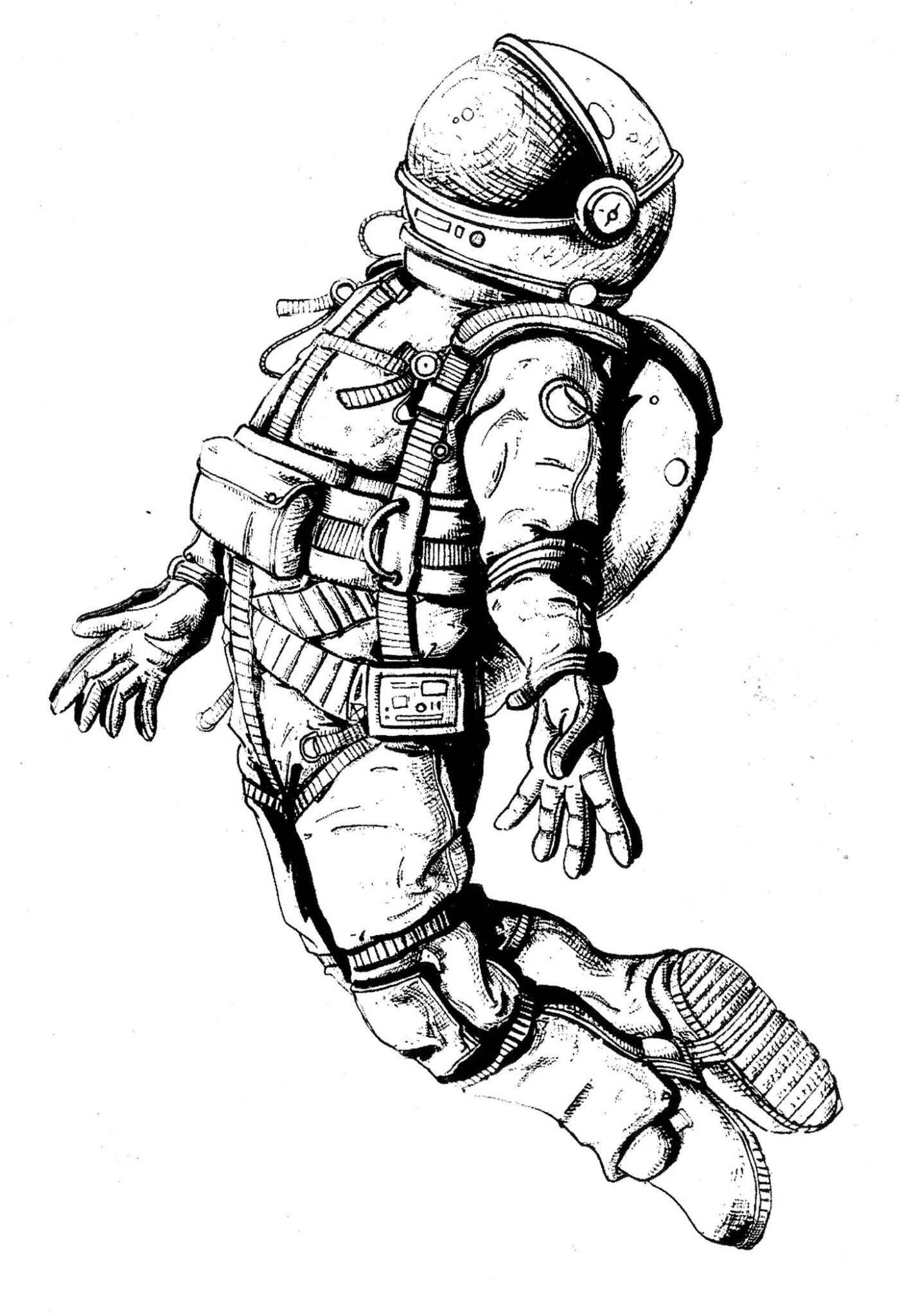 Astronaut Line Drawing Astronaut Line Drawing At Paintingvalleycom