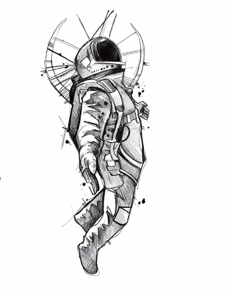 Astronaut Drawing Reference and Sketches for Artists