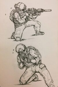 Soldier Drawing Reference and Sketches for Artists