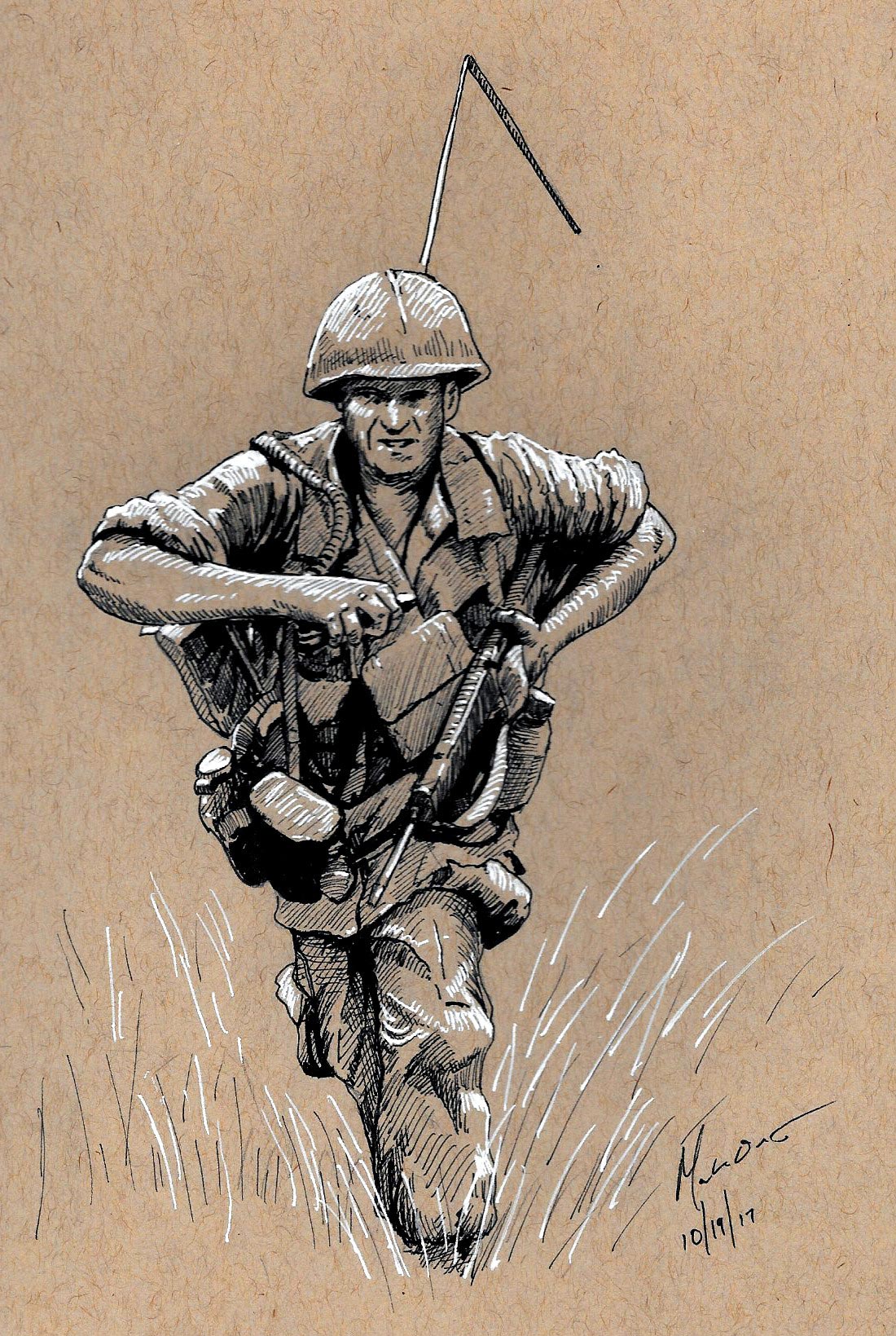Soldier drawing reference