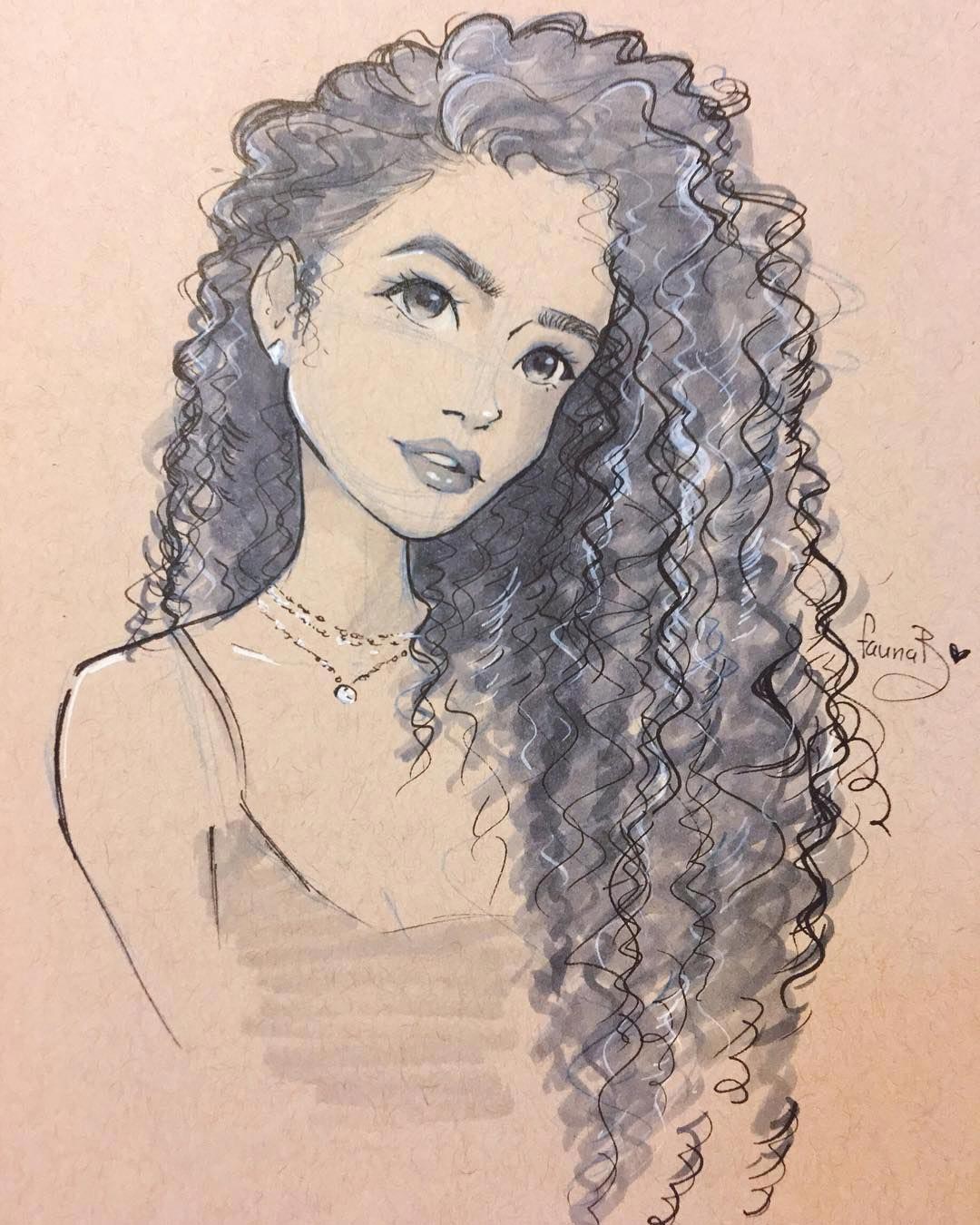 Curly Hair Drawing Reference And Sketches For Artists 