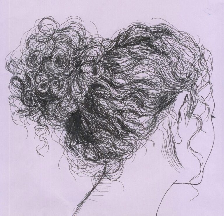 Curly hair Drawing Reference and Sketches for Artists