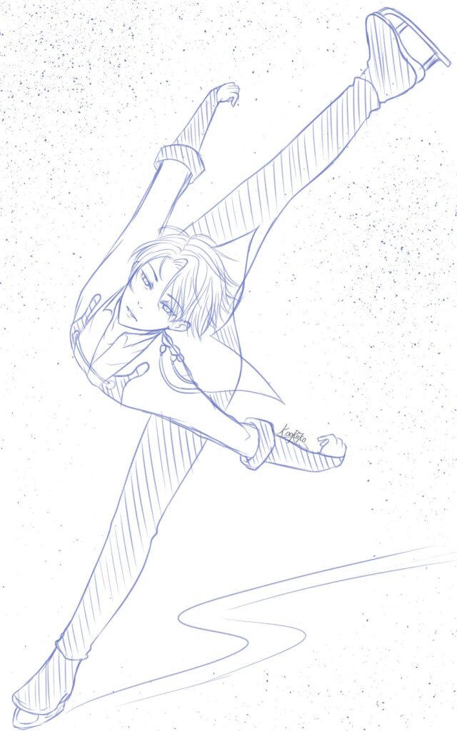 ice skate sketch