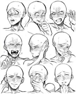 Anime Crying Drawing Reference and Sketches for Artists