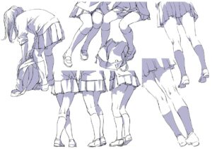 Skirt Drawing Reference and Sketches for Artists