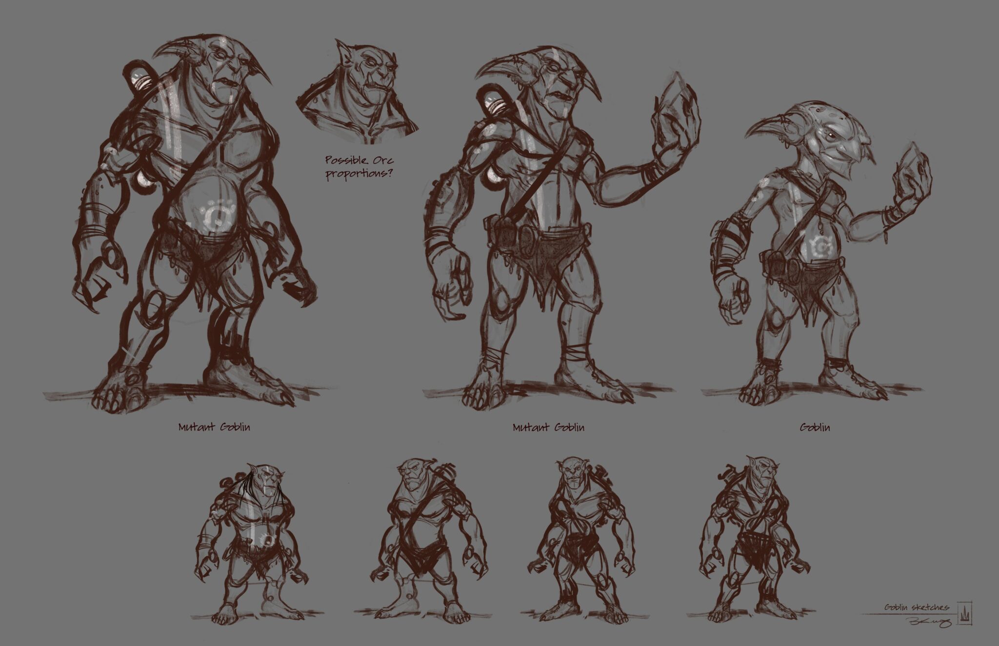 Goblin Drawing Reference and Sketches for Artists