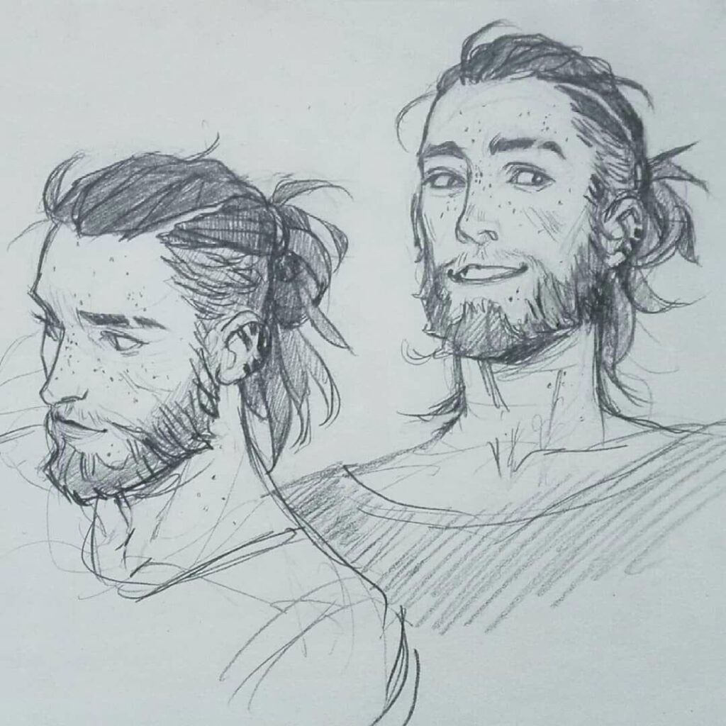 Beard Drawing Reference and Sketches for Artists