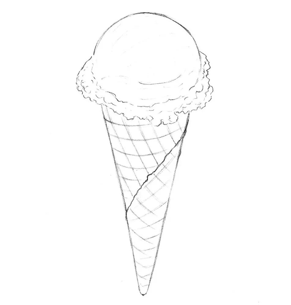 Ice cream drawing reference