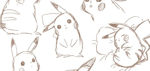 pikachu anime drawing