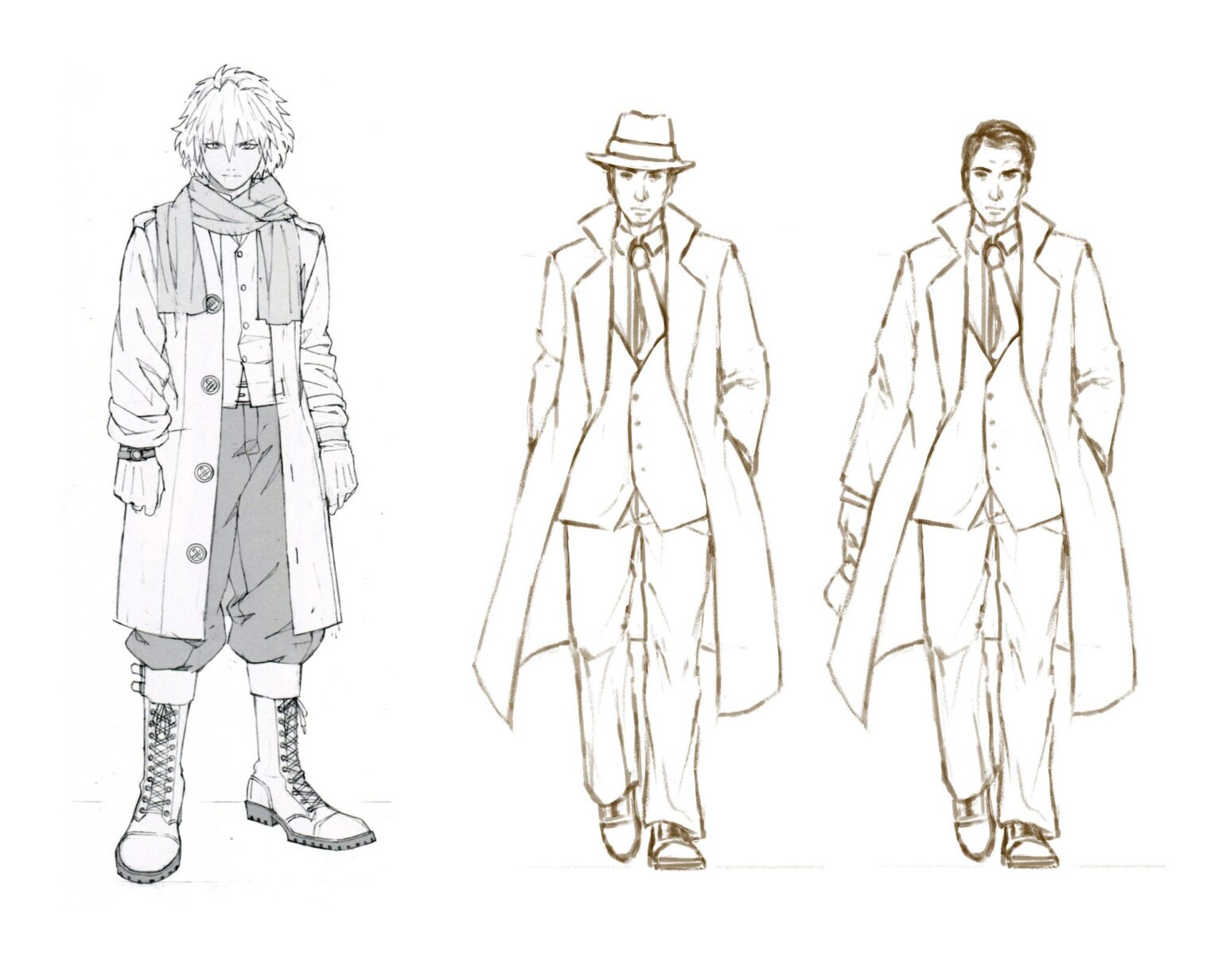 Coat Drawing Reference And Sketches For Artists