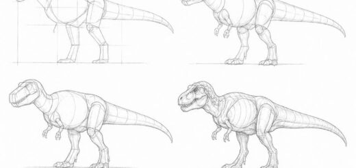 How to Draw Dinosaur Step by Step