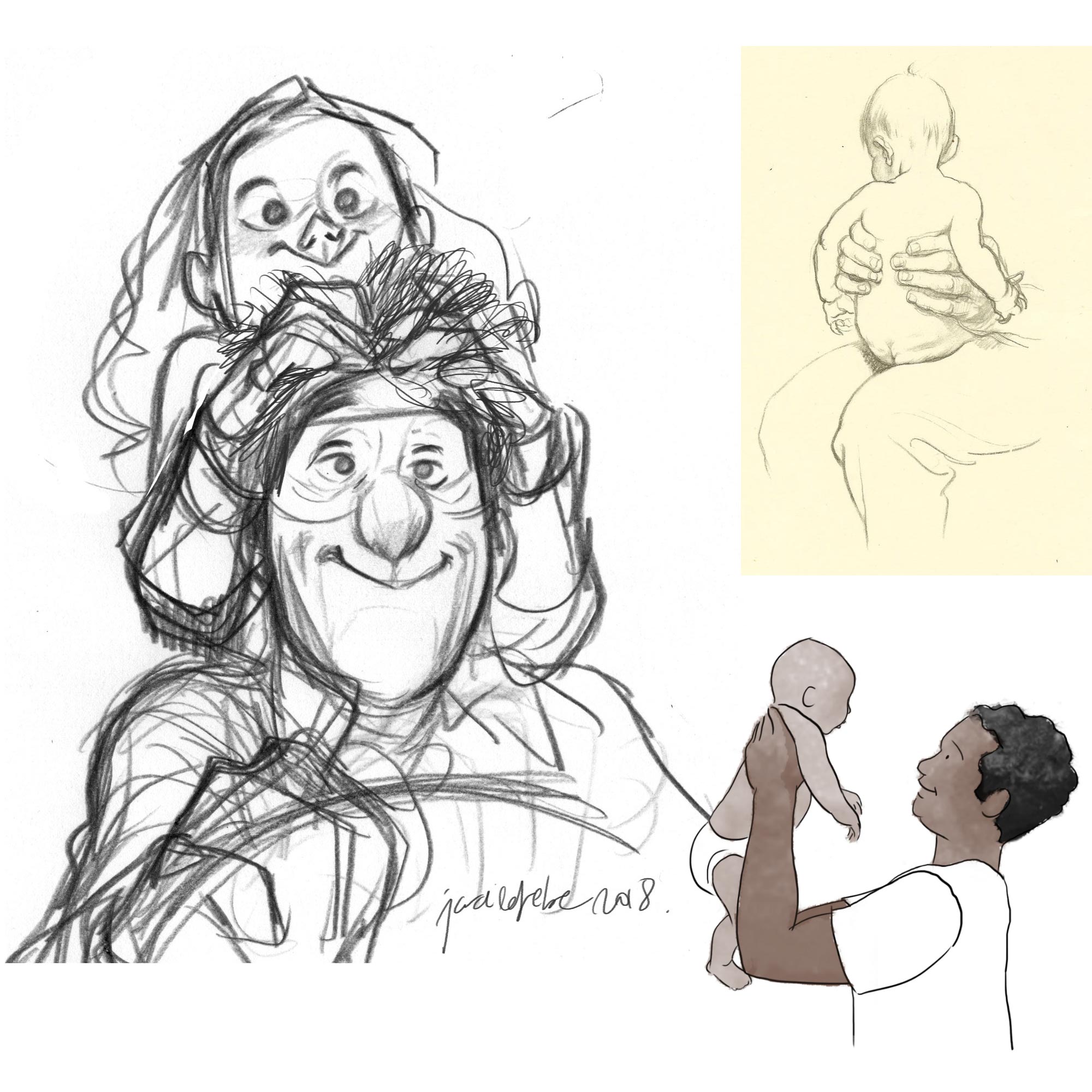 Father drawing reference