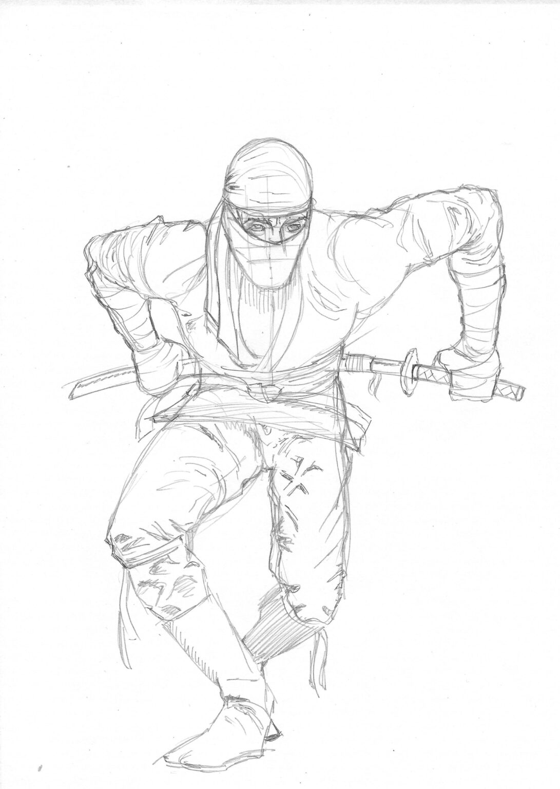 Ninja Drawing Reference And Sketches For Artists