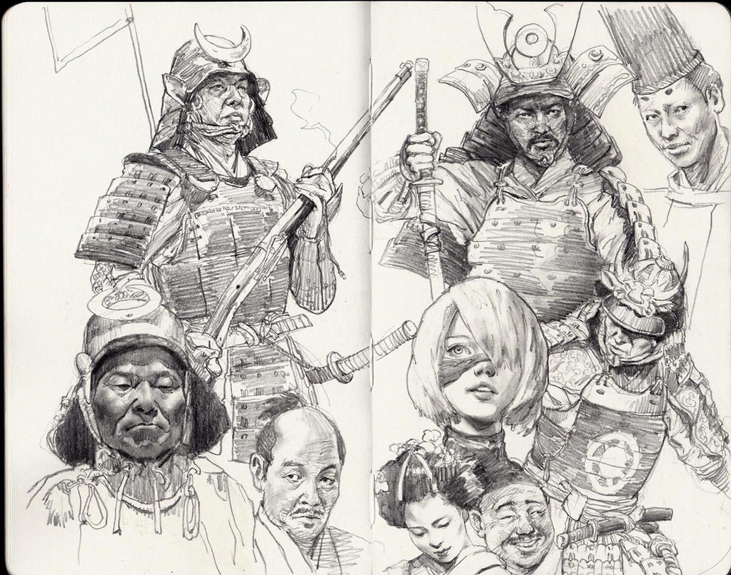 Samurai drawing reference