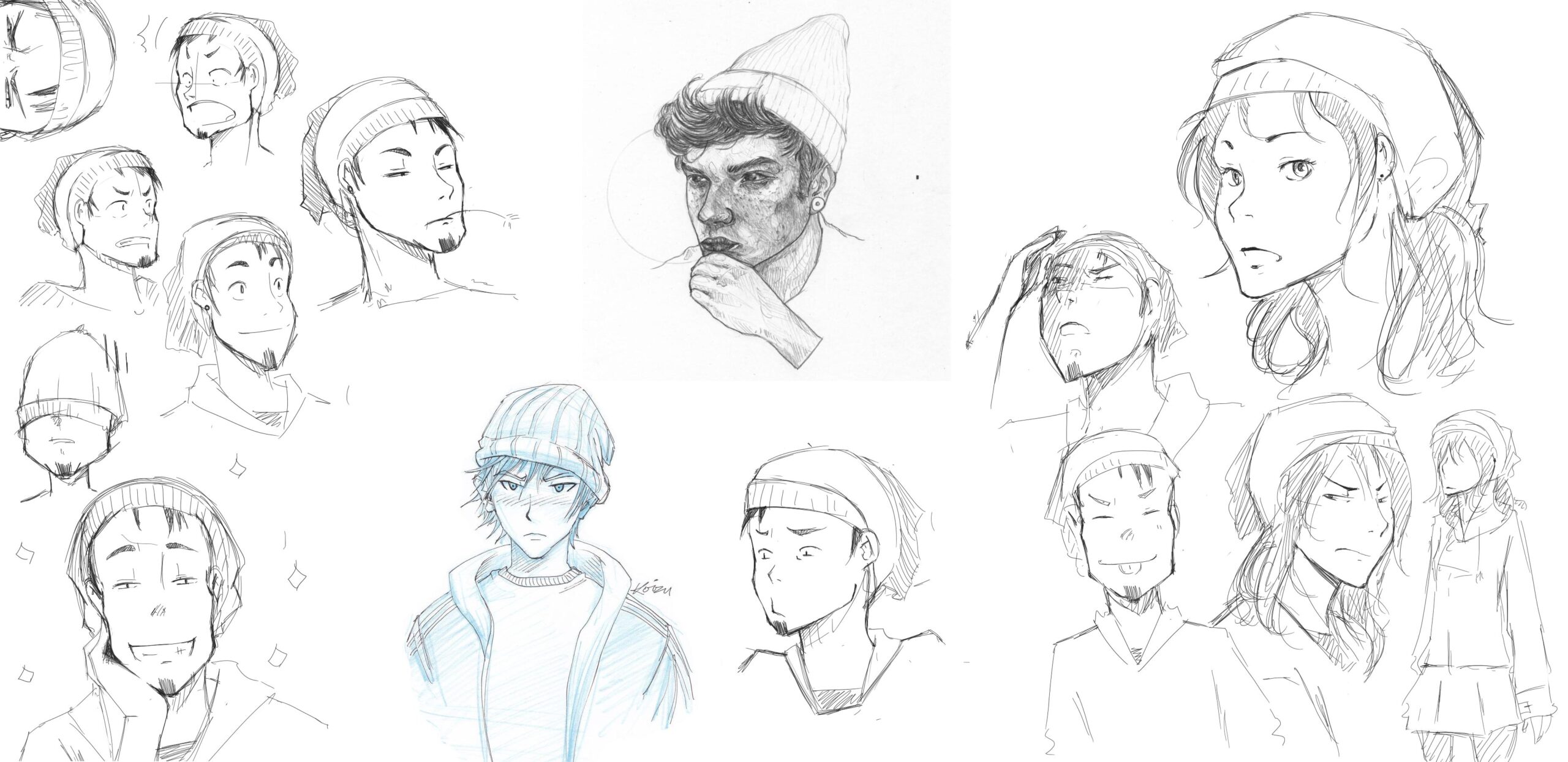 Beanie drawing reference