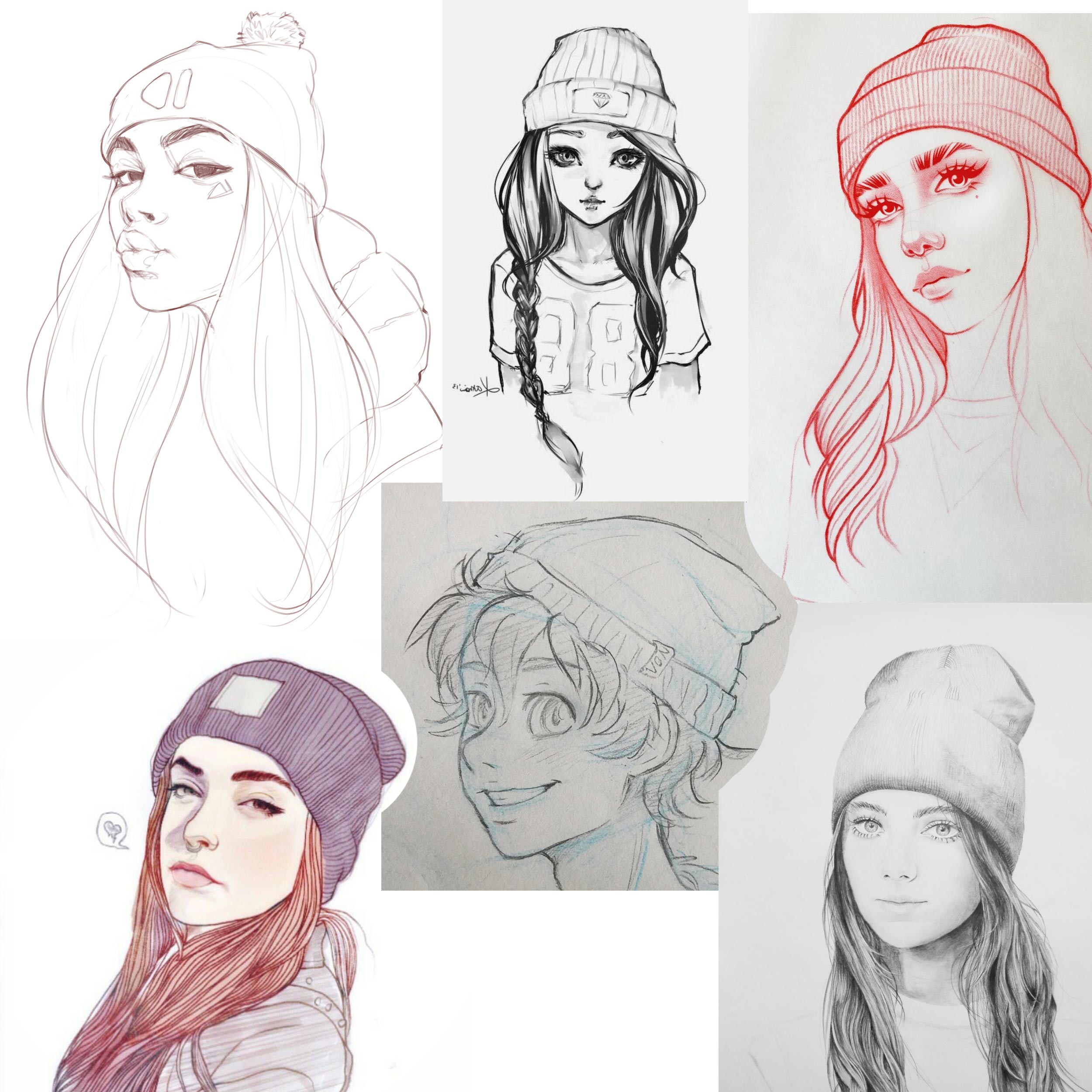 Beanie drawing reference
