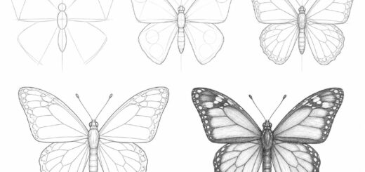 How to Draw Butterfly Step by Step
