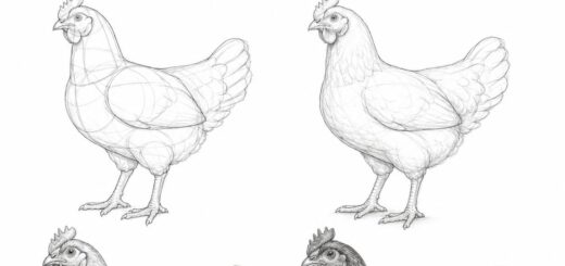 How to Draw Chicken Step by Step