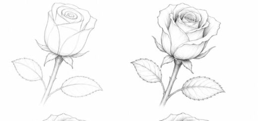 How to Draw Rose Step by Step