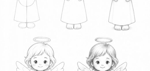 How to Draw Angel Step by Step