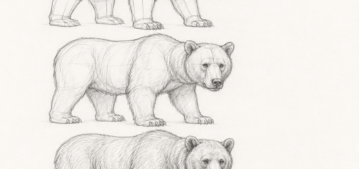 How to Draw Bear Step by Step