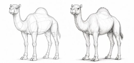 How to Draw Camel Step by Step