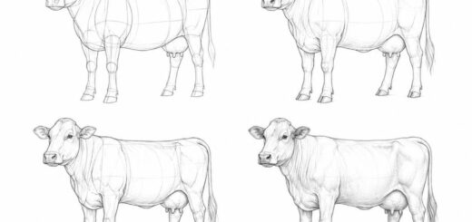How to Draw Cow Step by Step