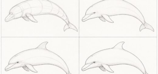 How to Draw Dolphin Step by Step