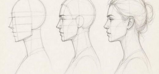 How to Draw Female Side Profile Step by Step