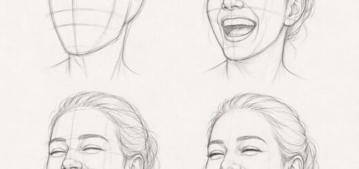 How to Draw Laughing Face Step by Step