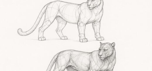 How to Draw Panther Step by Step